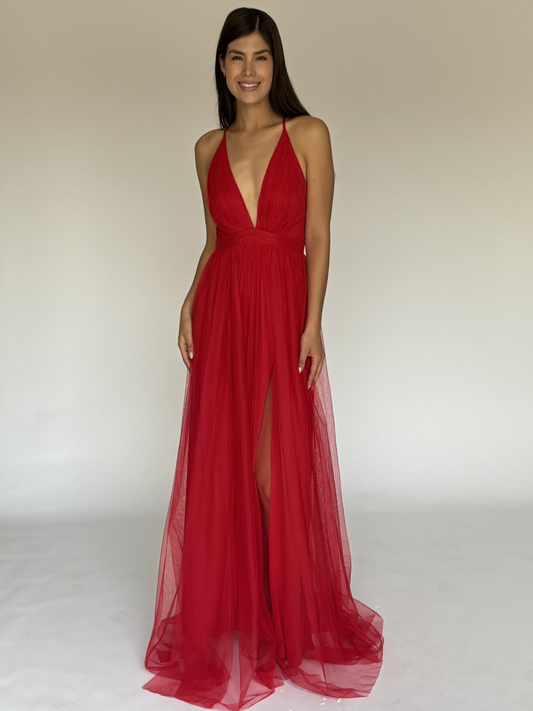 VESTIDO ROJO 3449