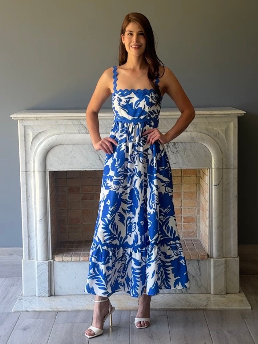 VESTIDO MIDI AZUL M4194