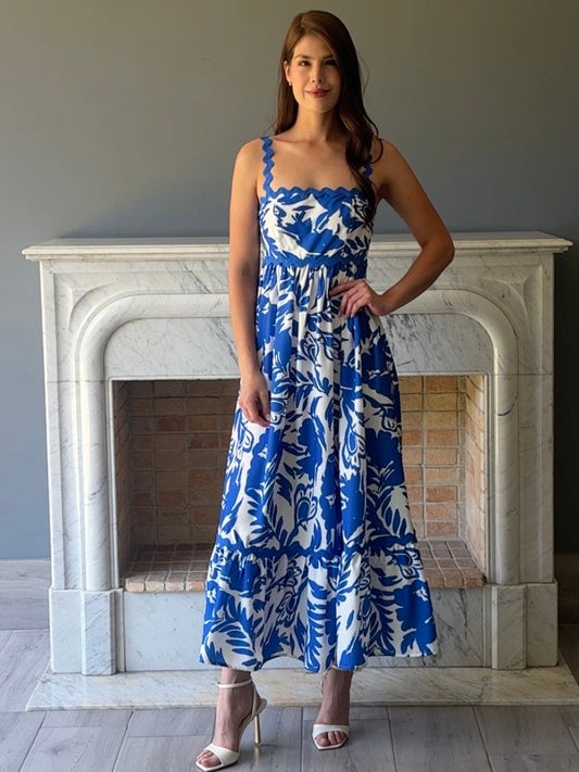 VESTIDO MIDI AZUL M4194