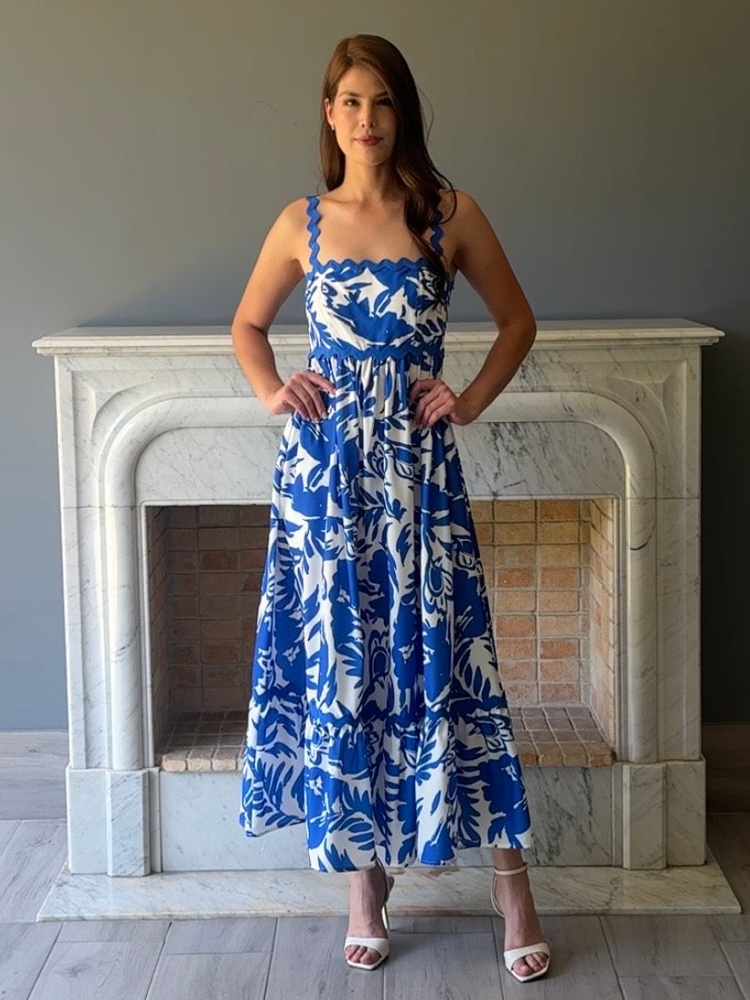 VESTIDO MIDI AZUL M4194
