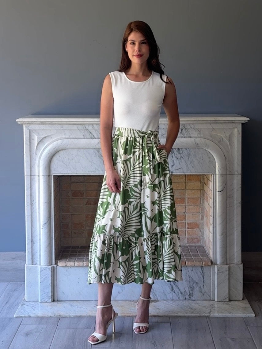 VESTIDO VERDE Y8814