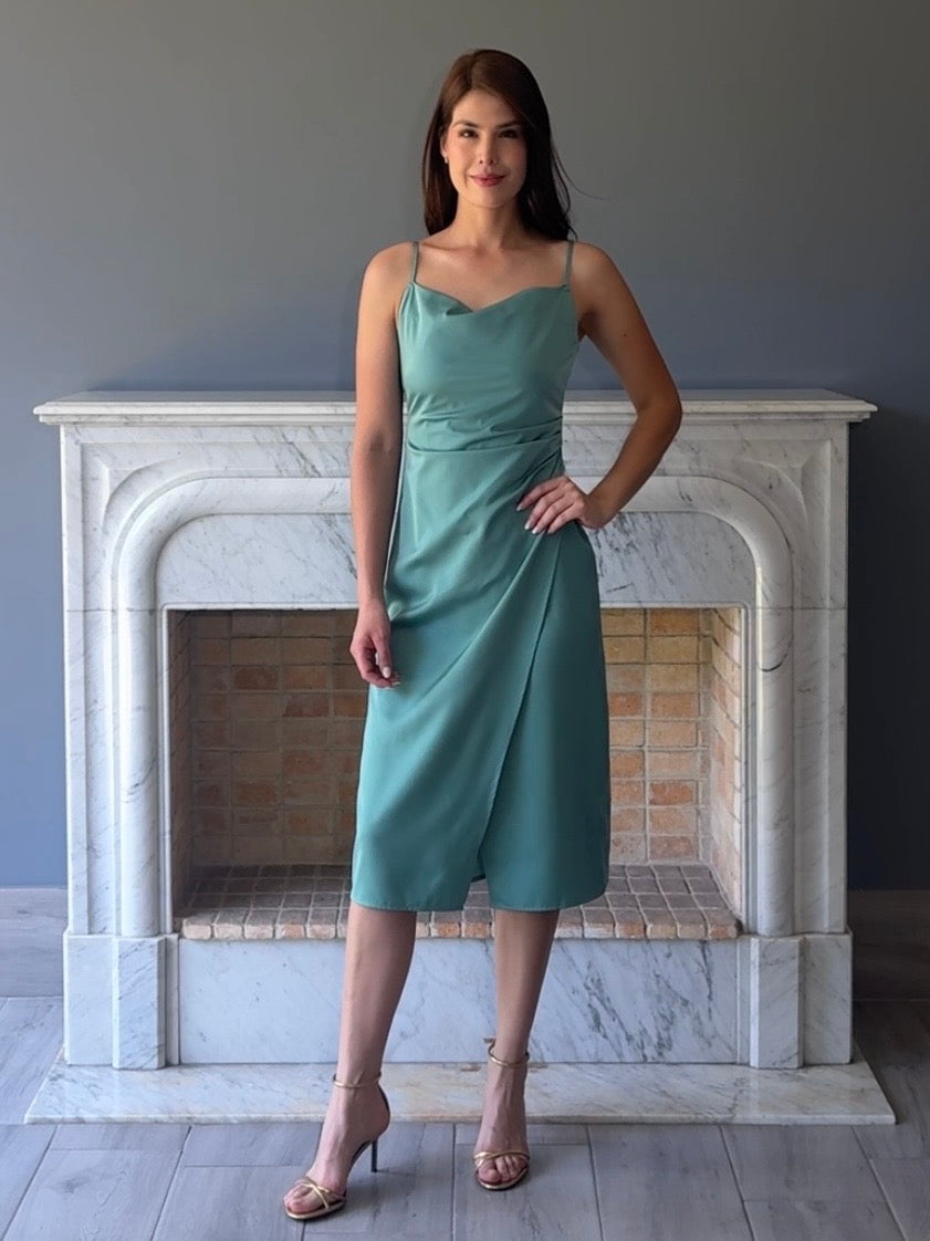 VESTIDO MIDI SAGE DL9402