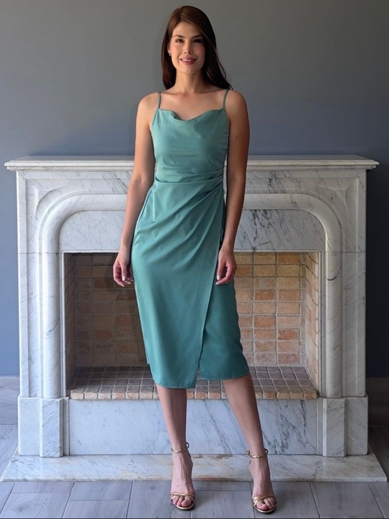 VESTIDO MIDI SAGE DL9402
