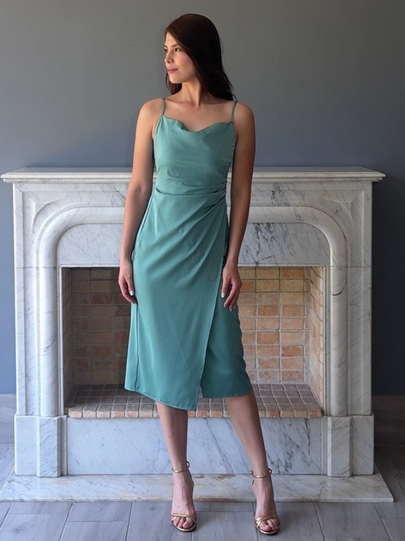 VESTIDO MIDI SAGE DL9402