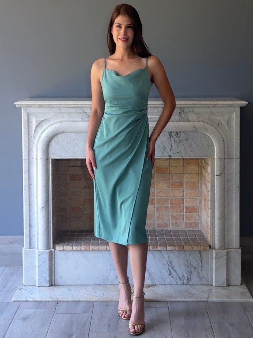 VESTIDO MIDI SAGE DL9402