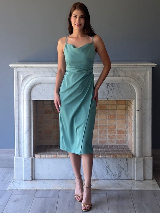 VESTIDO MIDI SAGE DL9402