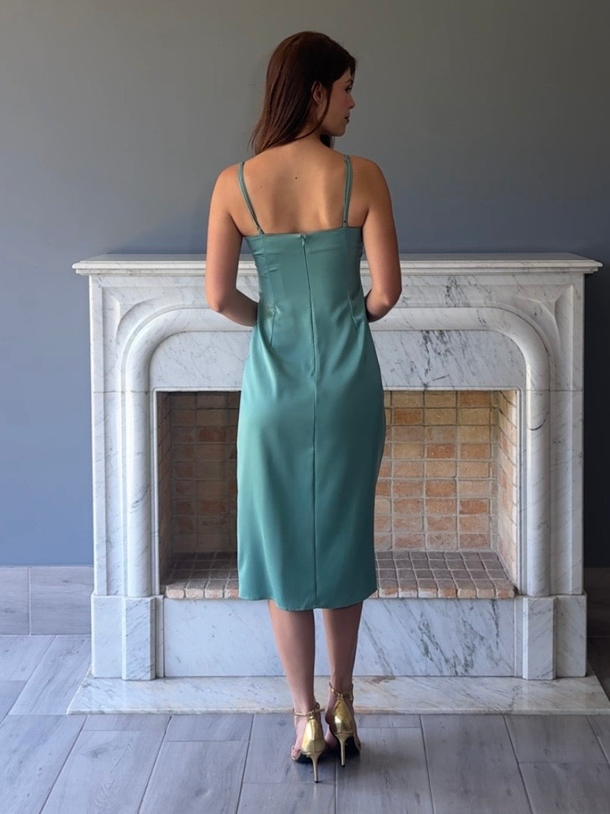 VESTIDO MIDI SAGE DL9402
