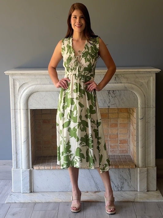 VESTIDO MIDI ESTAMPADO 1338H