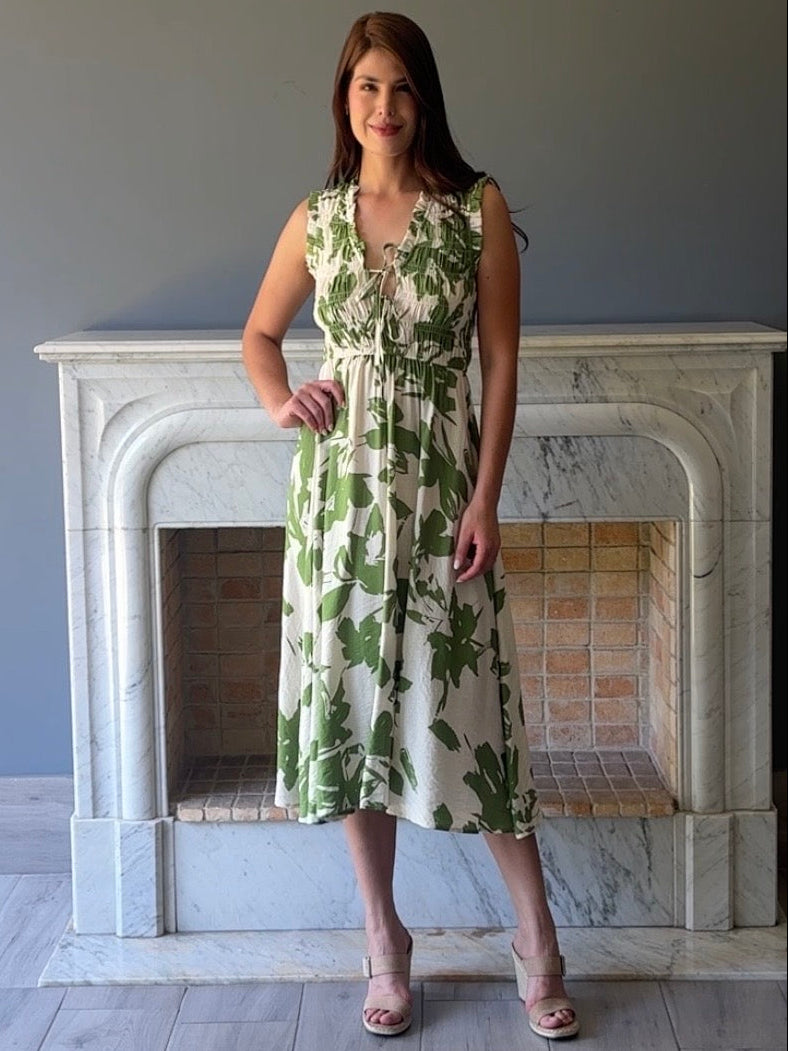 VESTIDO MIDI ESTAMPADO 1338H