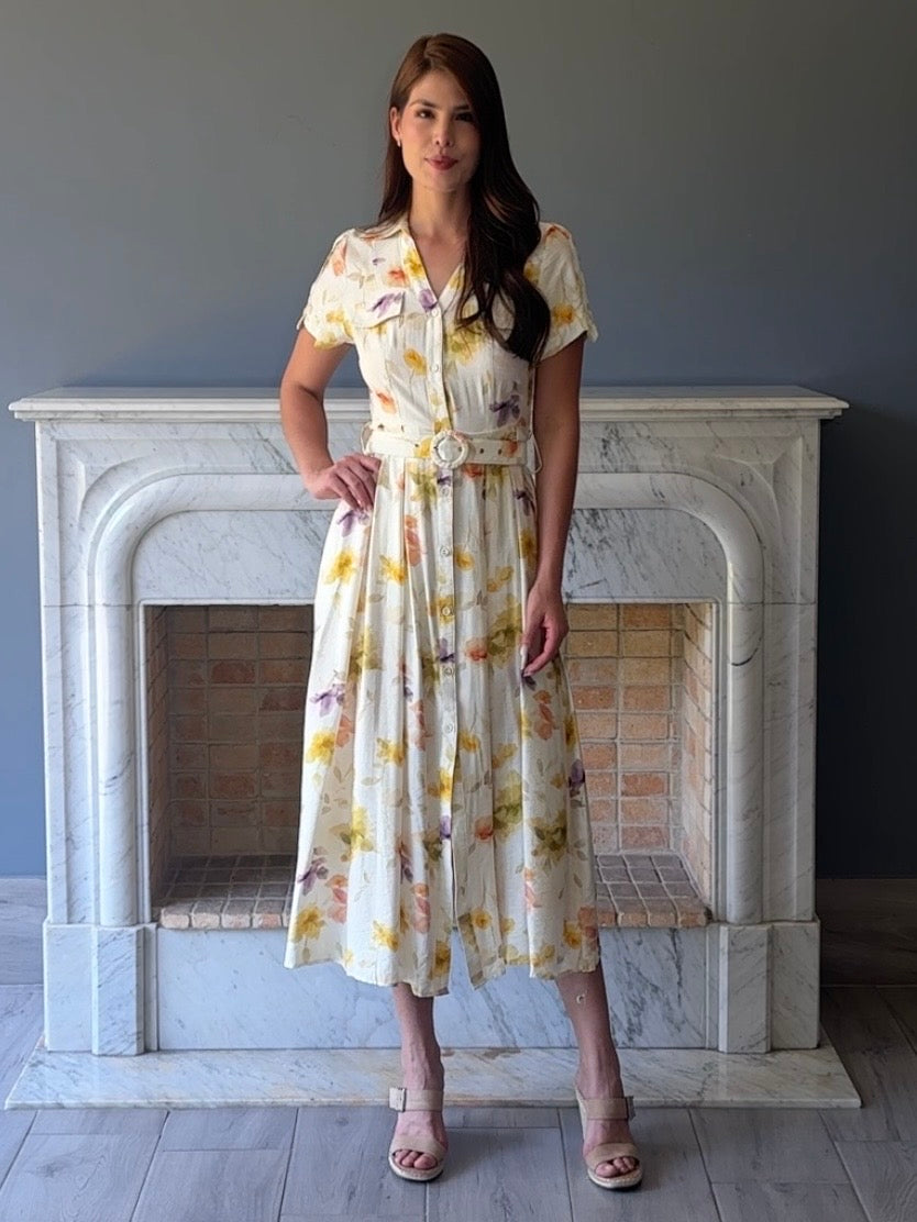 VESTIDO MIDI BEIGE M4061