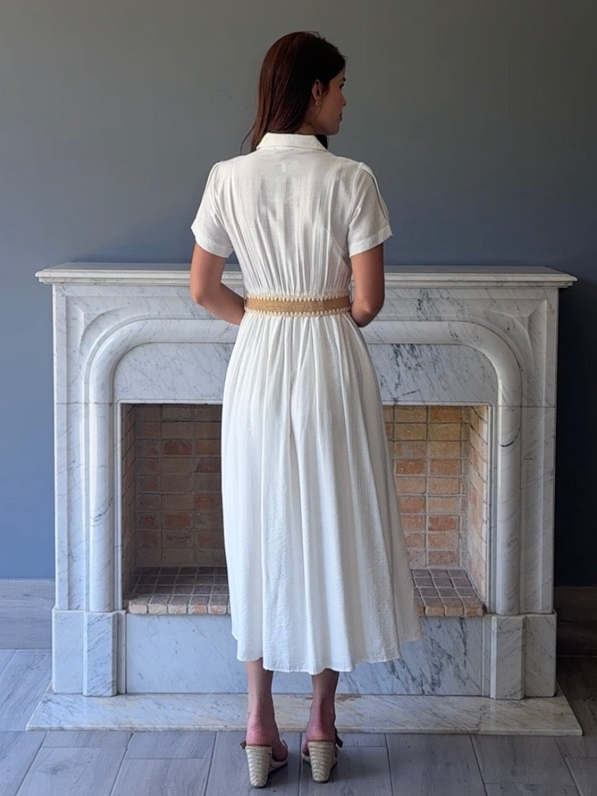 VESTIDO MIDI BLANCO M4171