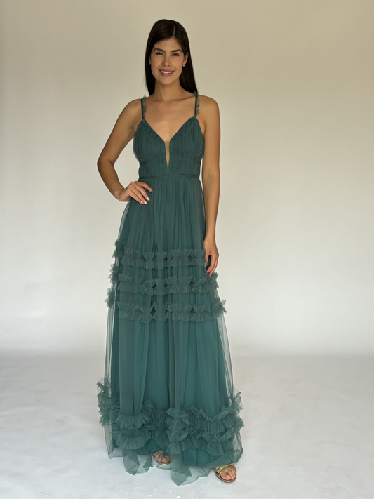 VESTIDO VERDE 21940