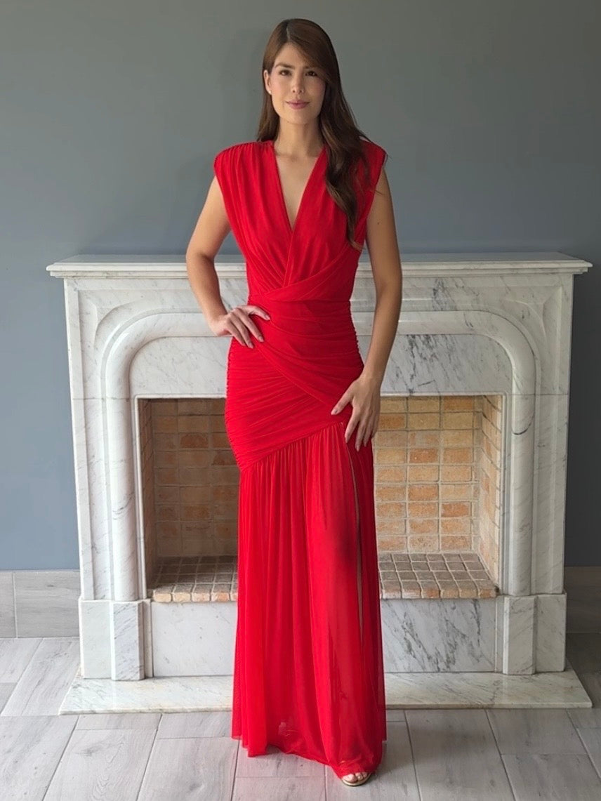 VESTIDO ROJO C6831