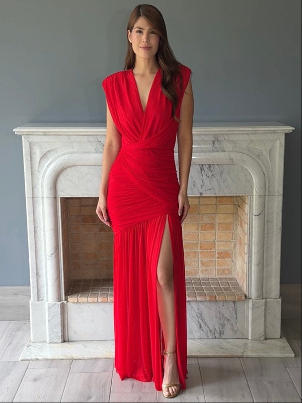 VESTIDO ROJO C6831