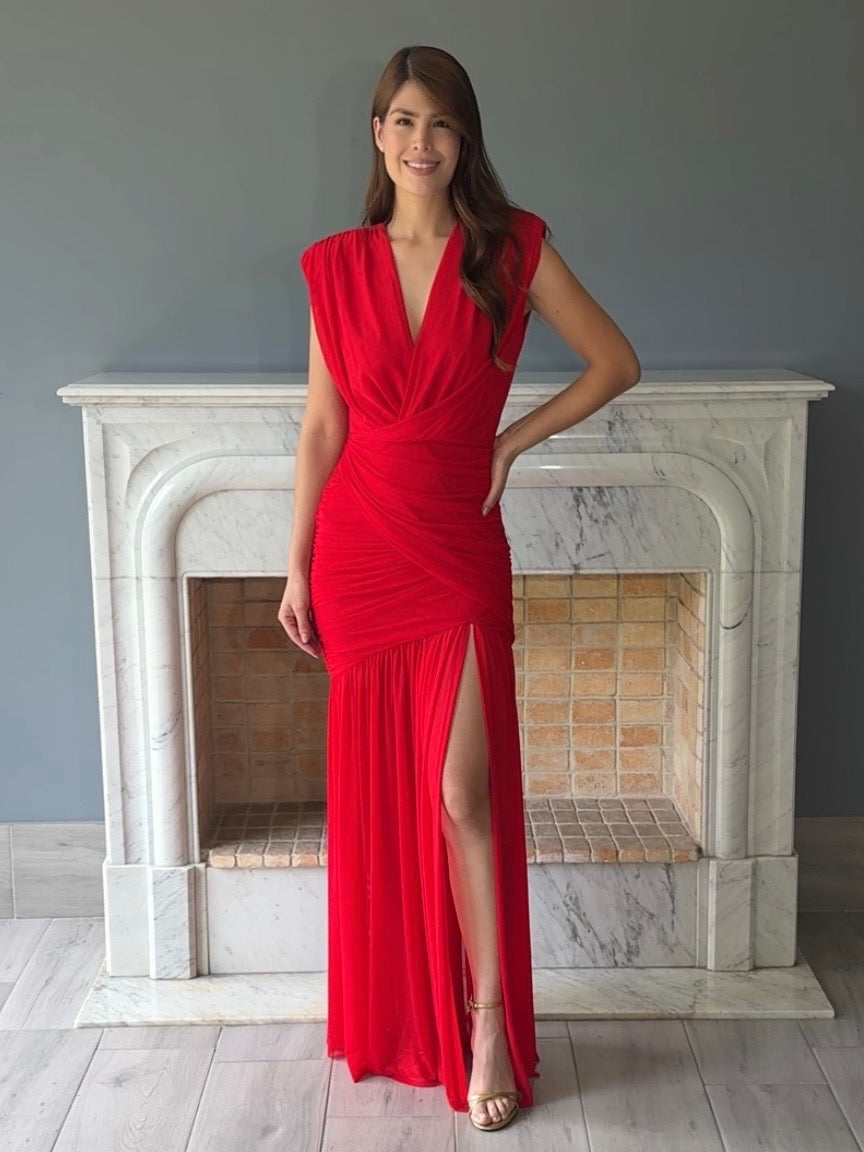 VESTIDO ROJO C6831