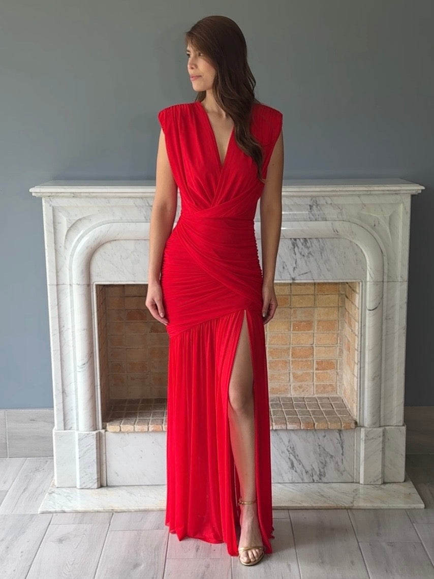 VESTIDO ROJO C6831