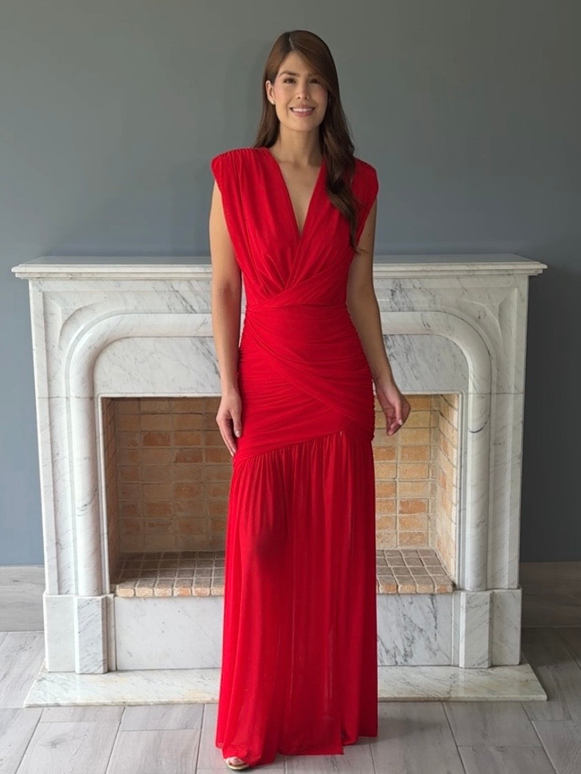 VESTIDO ROJO C6831