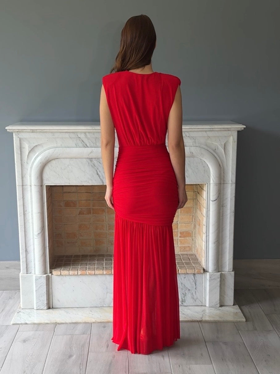 VESTIDO ROJO C6831