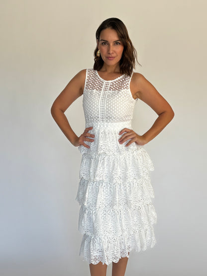 VESTIDO MIDI BLANCO D5842