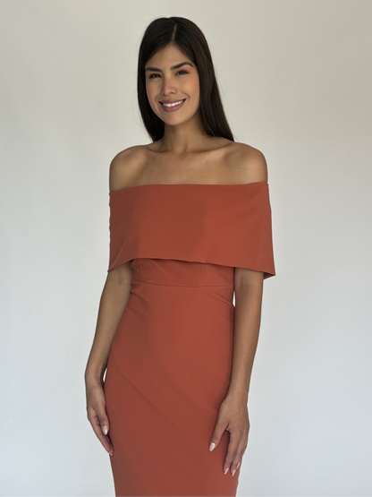 VESTIDO NARANJA 6732