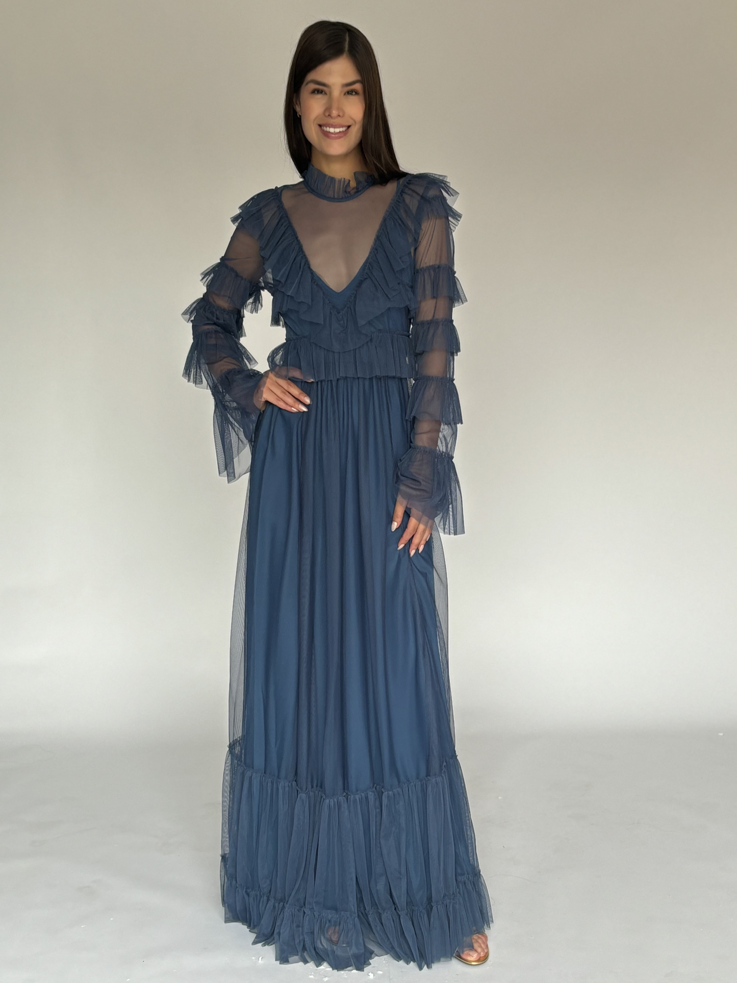 VESTIDO AZUL 7644
