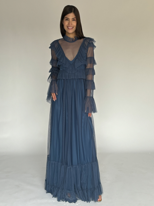 VESTIDO AZUL 7644