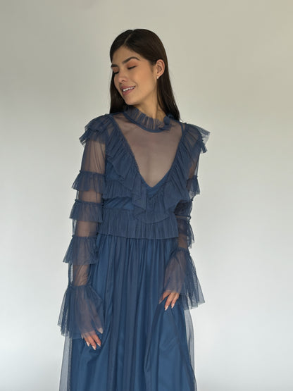 VESTIDO AZUL 7644