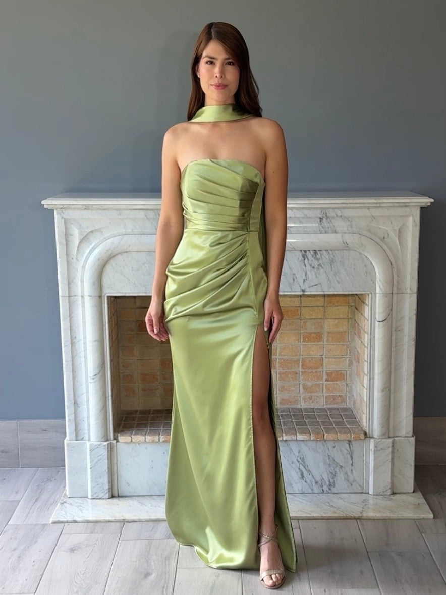 VESTIDO VERDE 22604