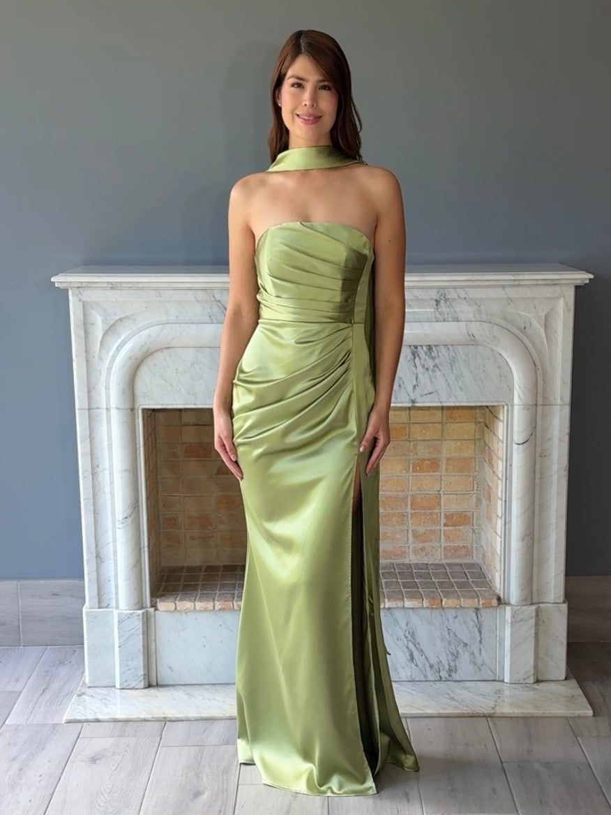 VESTIDO VERDE 22604