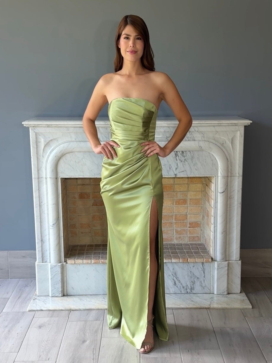 VESTIDO VERDE 22604