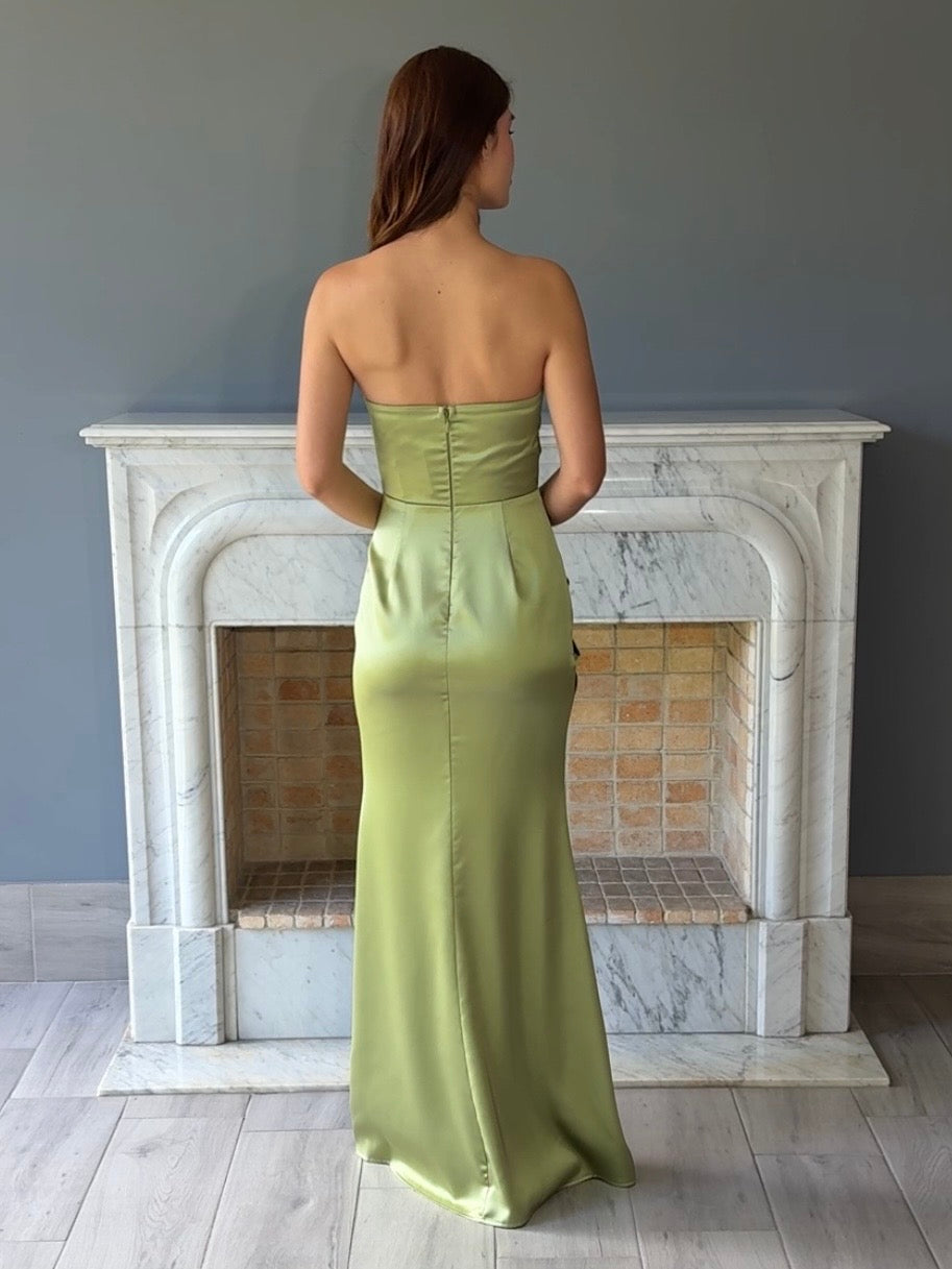 VESTIDO VERDE 22604