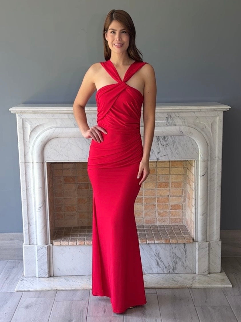 VESTIDO ROJO C6364