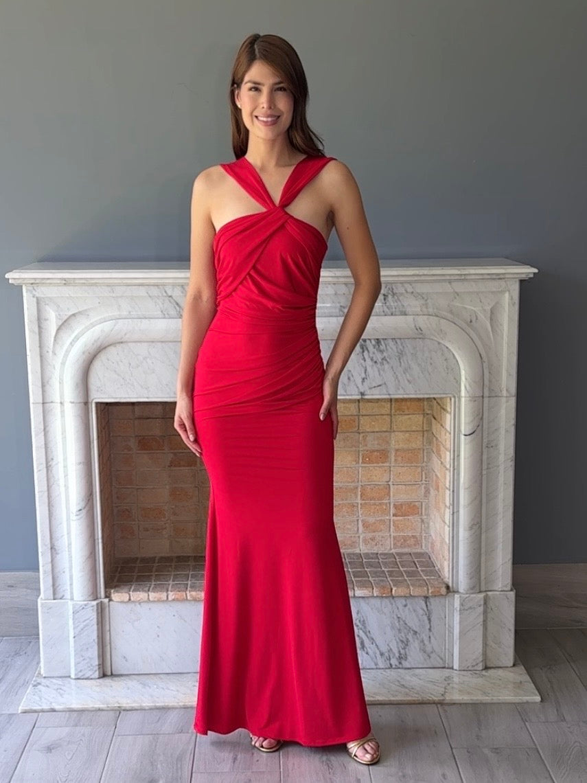 VESTIDO ROJO C6364