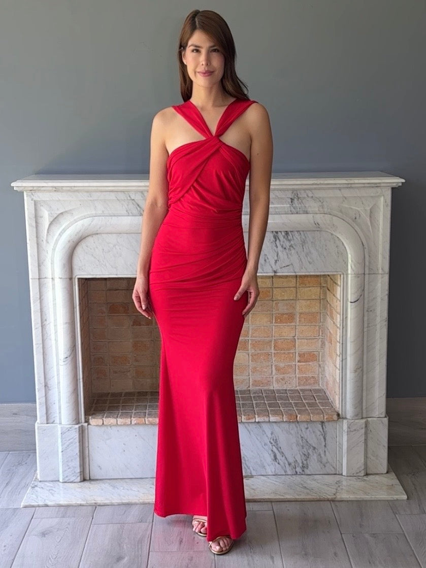 VESTIDO ROJO C6364
