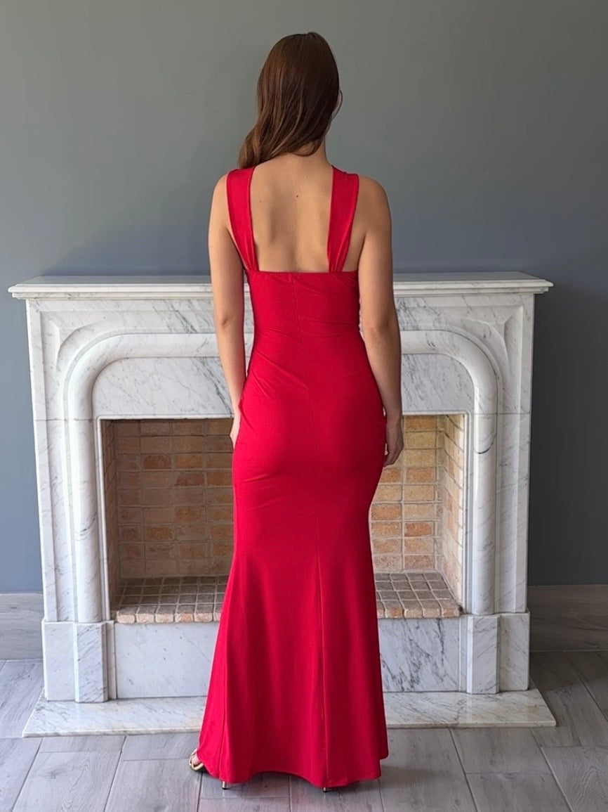 VESTIDO ROJO C6364