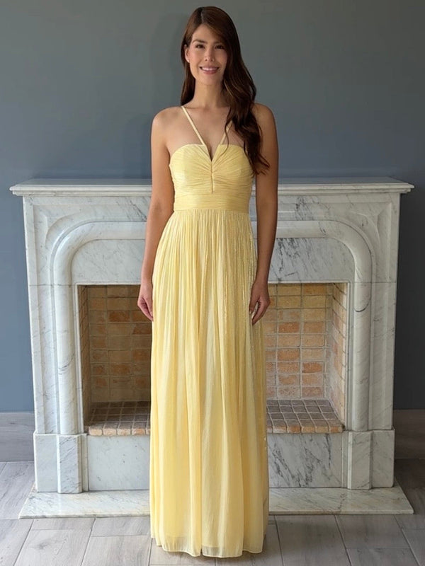 VESTIDO LARGO AMARILLO 9735