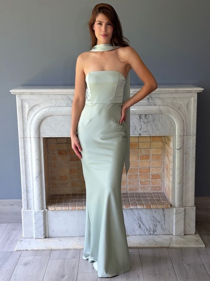 VESTIDO VERDE D8165