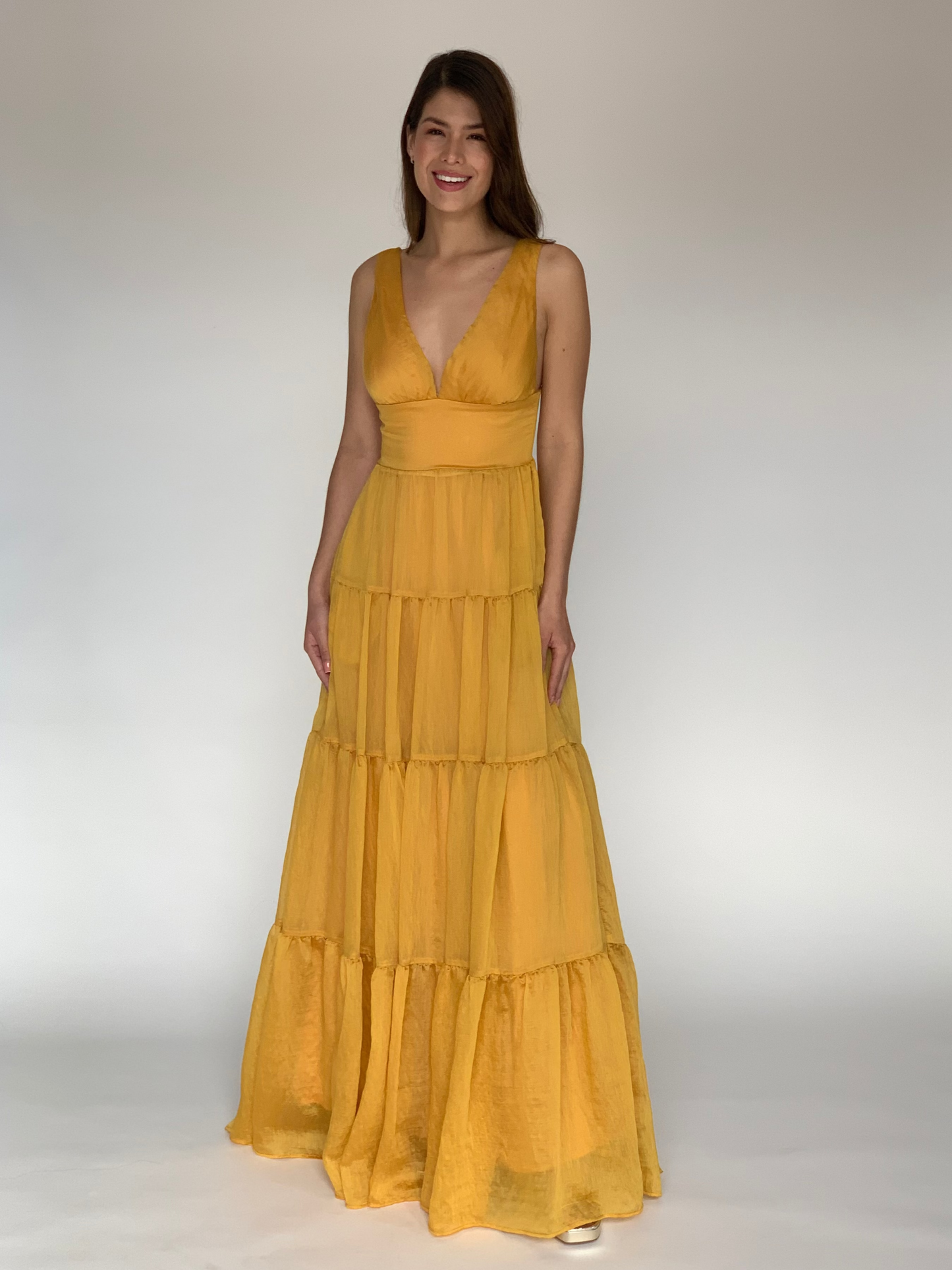 VESTIDO AMARILLO 7646