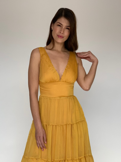 VESTIDO AMARILLO 7646