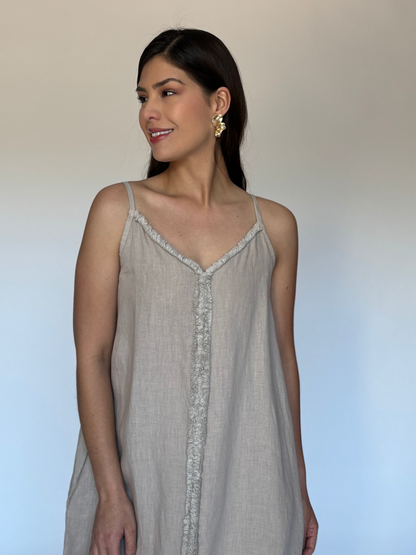 VESTIDO BEIGE 55040