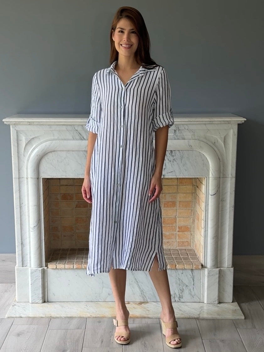 VESTIDO LINO BLANCO 95L