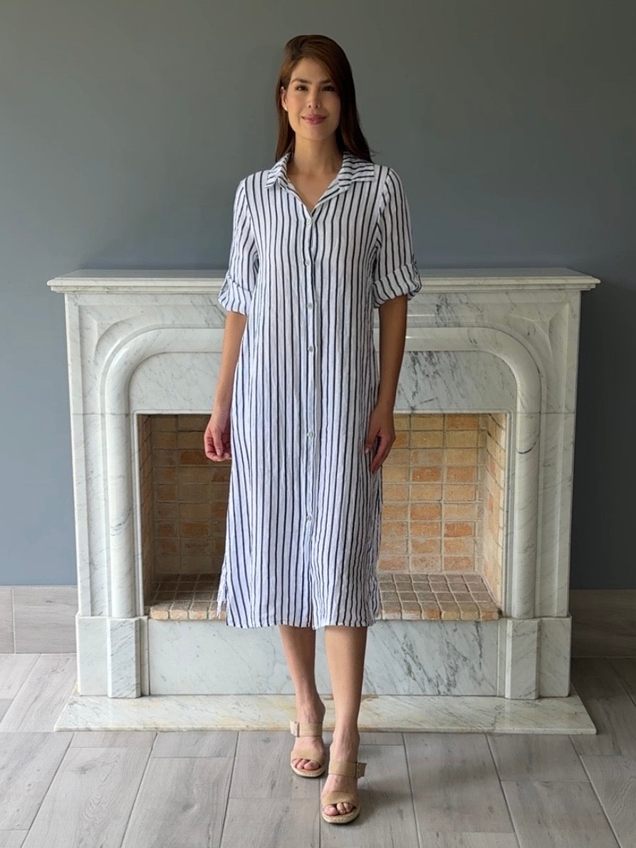 VESTIDO LINO BLANCO 95L