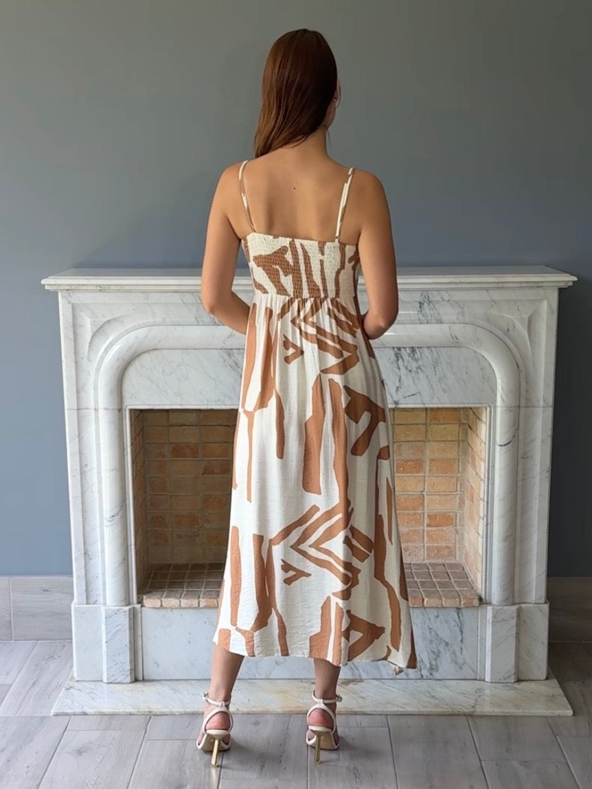 VESTIDO BEIGE D412