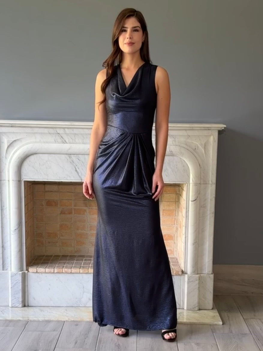 VESTIDO AZUL F23004