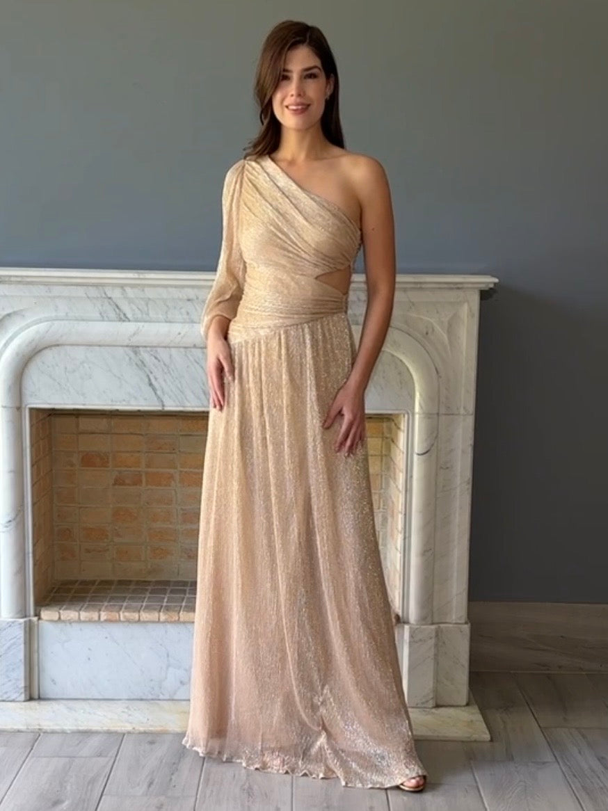 VESTIDO DORADO 22507