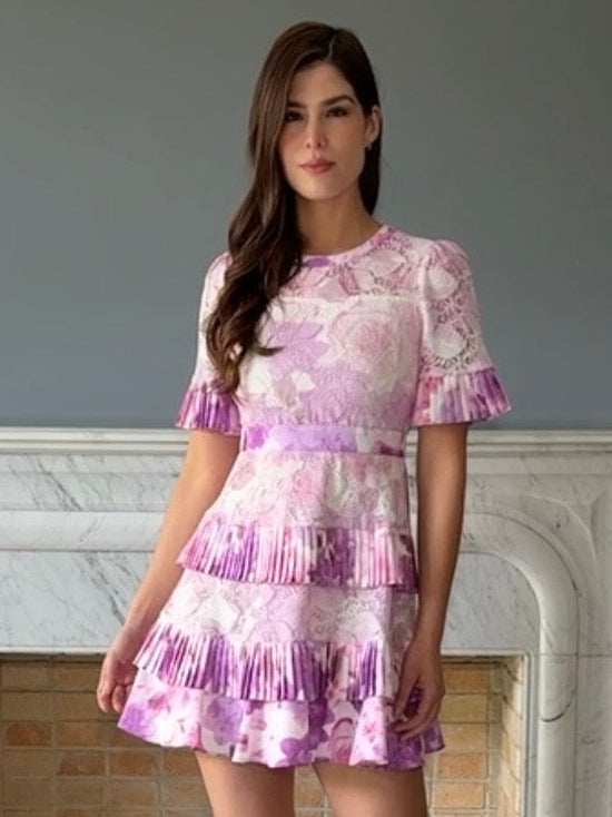 VESTIDO CORTO MORADO LD5321