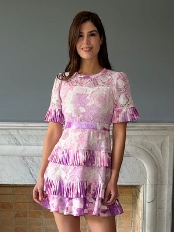 VESTIDO CORTO MORADO LD5321