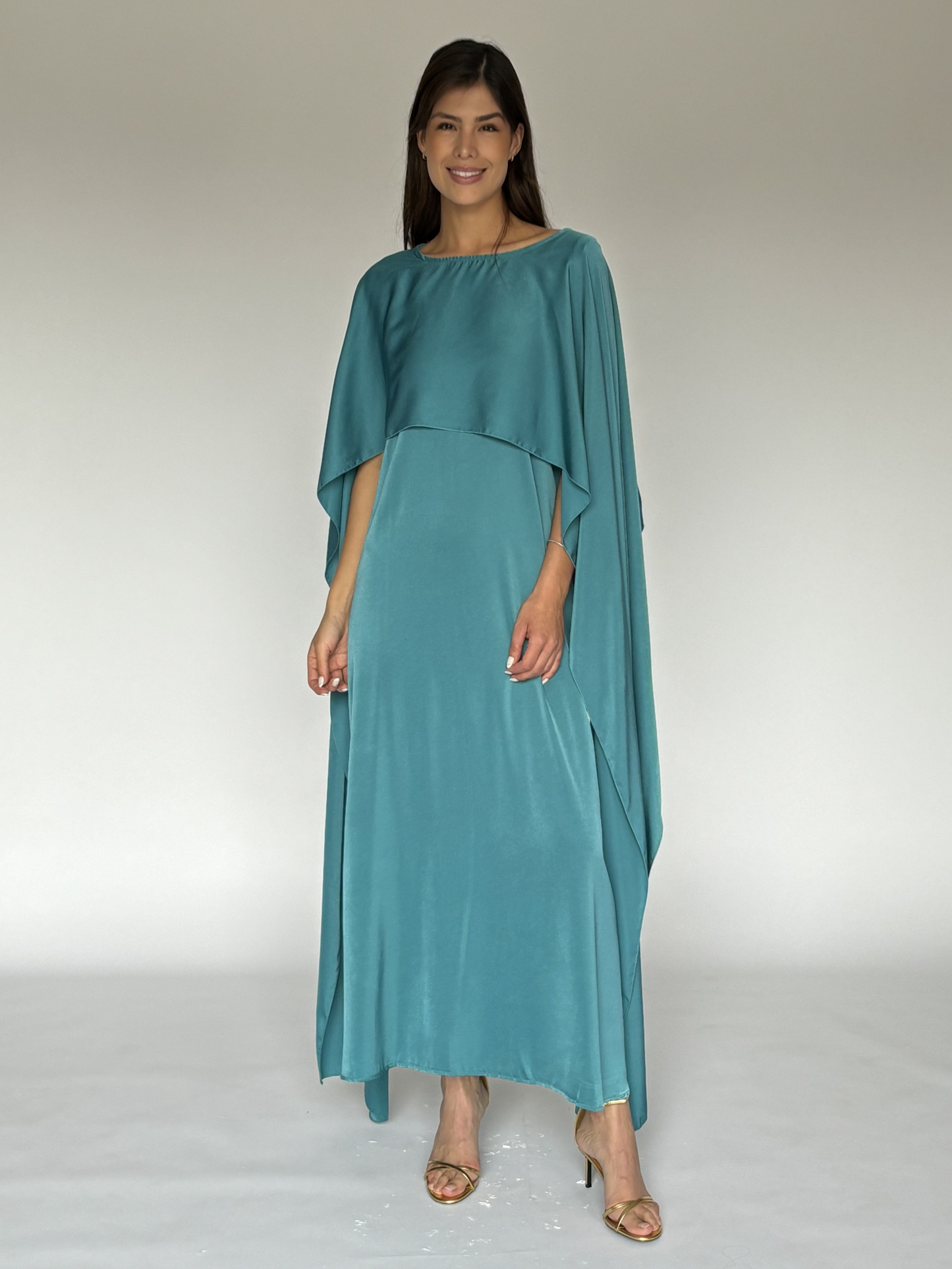 VESTIDO VERDE C3401