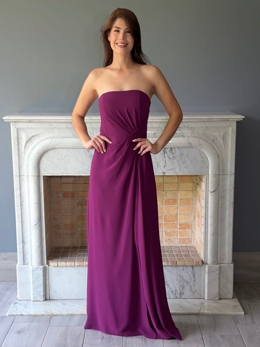 VESTIDO LARGO MORADO 3090