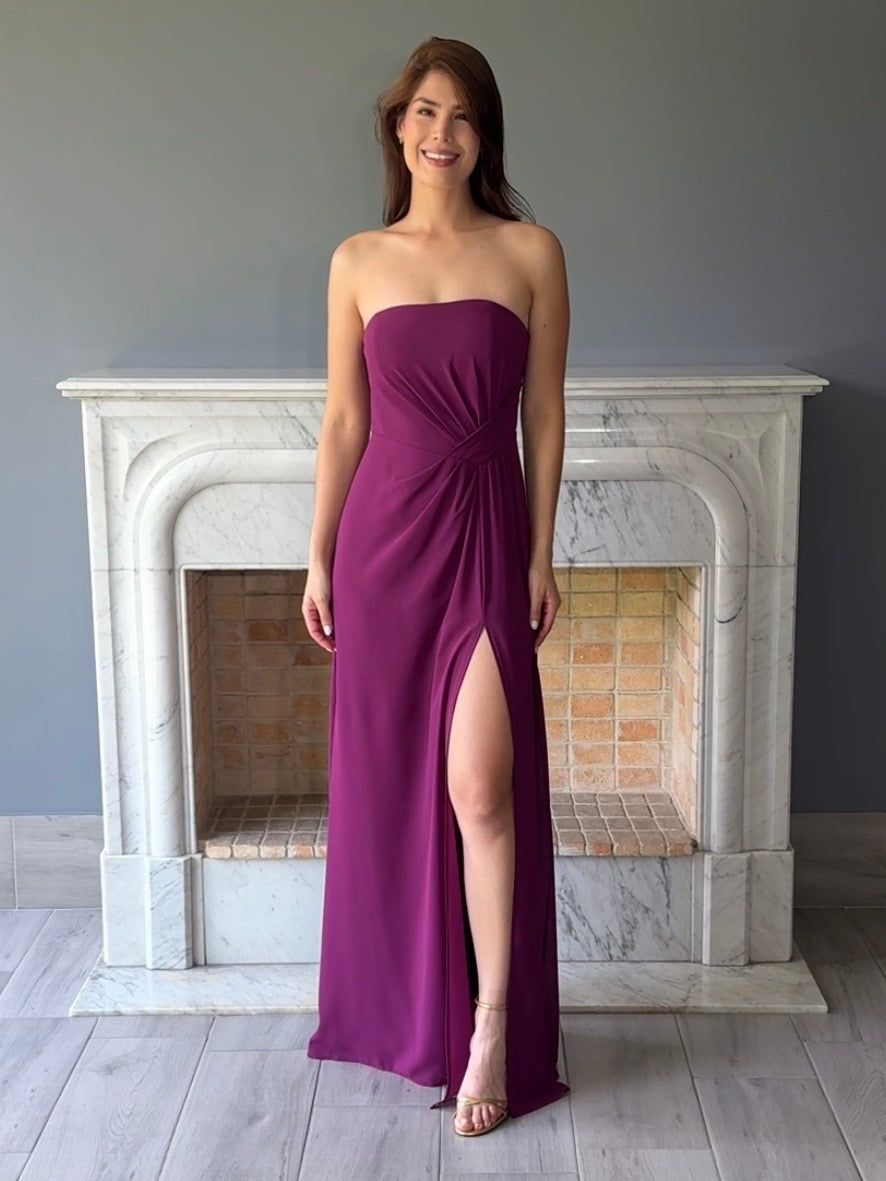 VESTIDO LARGO MORADO 3090